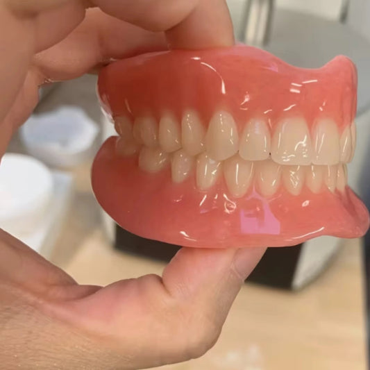 Full Mouth Denture Set Silicone Reline False Teeth Kit