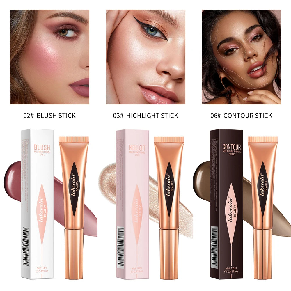 Liquid Contour Wand Blusher Highlighter Makeup Stick - 24