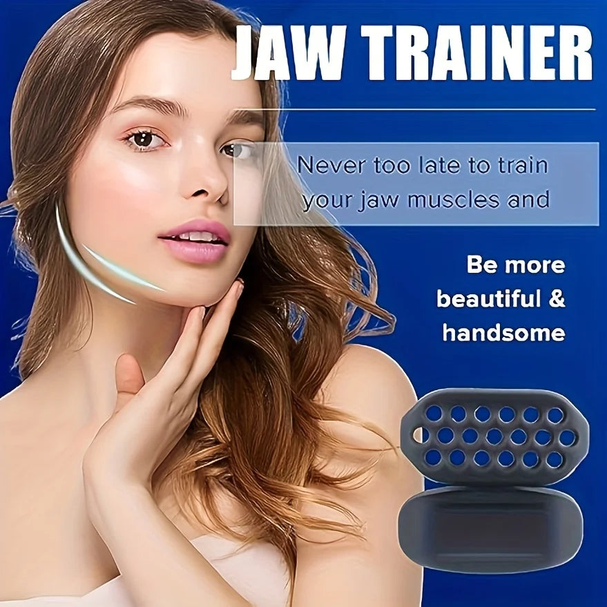 6Pcs Jaw Exerciser Facial Muscle Trainer Silicone Jawline Shaper Tool