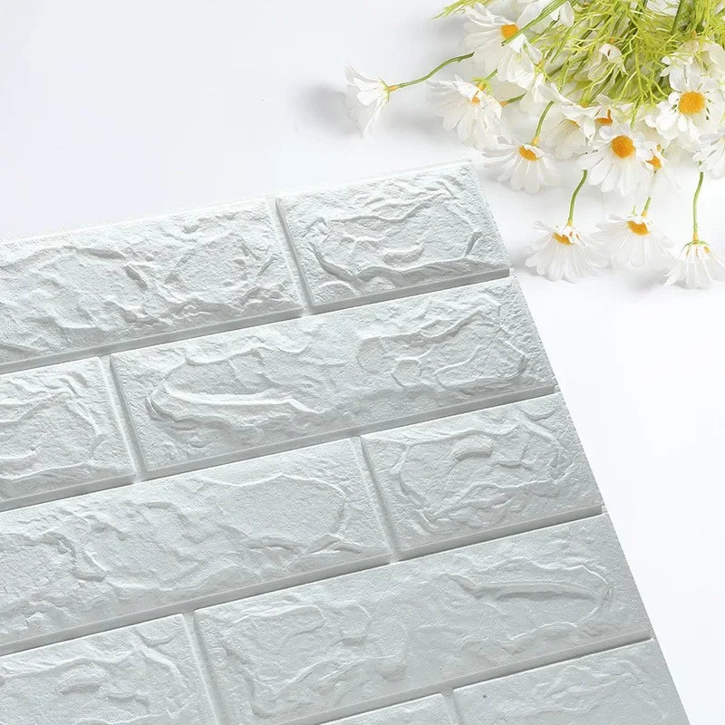3D Self Adhesive Brick Wall Stickers Foam Anti Collision Wallpaper