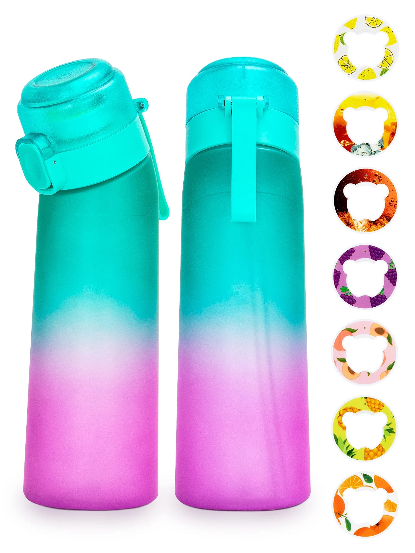 650ml Flavored Water Bottle with Scent Pods Sports Air Infuser Cup - 5