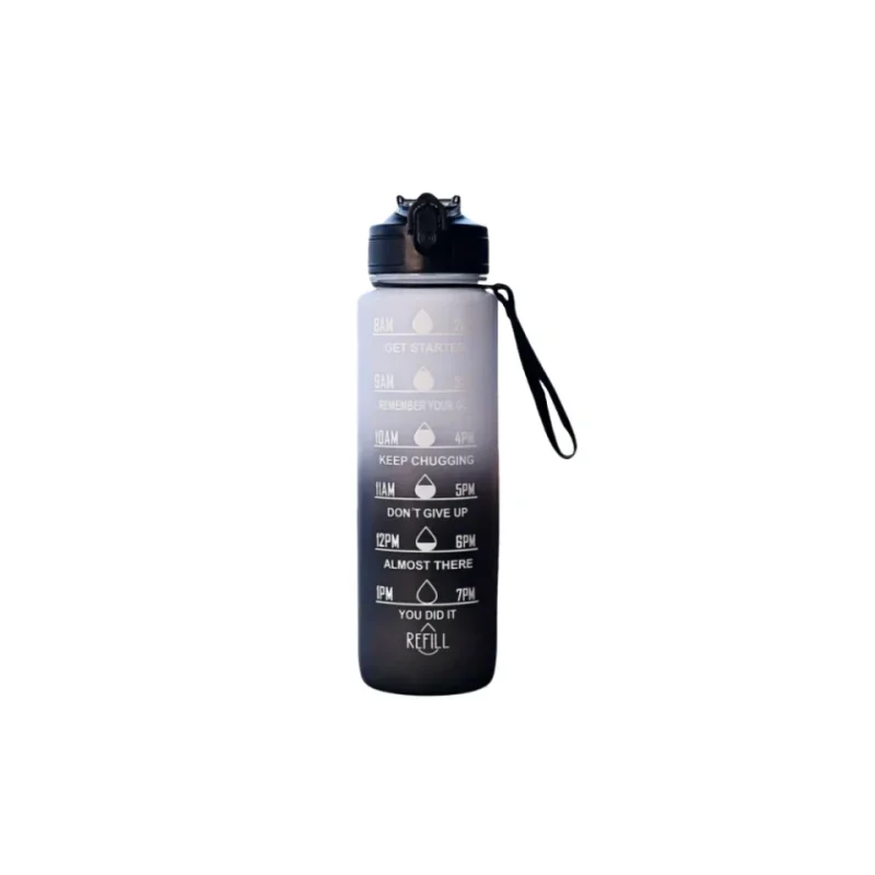 1000ml Gradient Sports Water Bottle Large Capacity Straw Gym Cup - 10