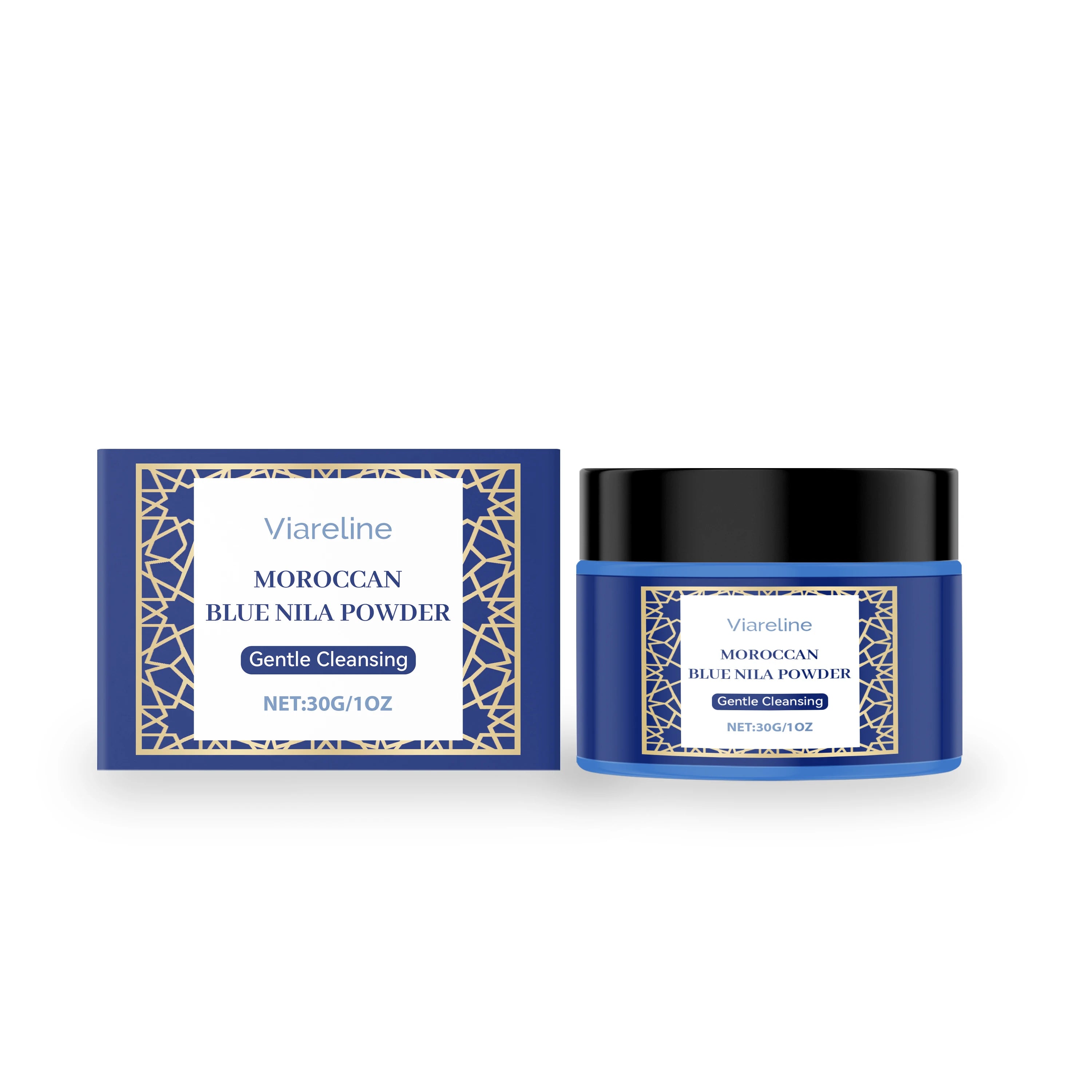 Moroccan Blue Nila Powder Exfoliating Face Mask Brightening Treatment - 15