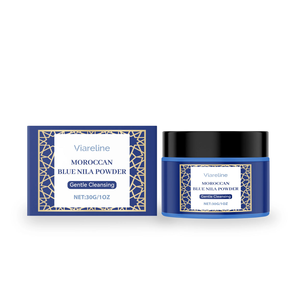 Moroccan Blue Nila Powder Exfoliating Face Mask Brightening Treatment