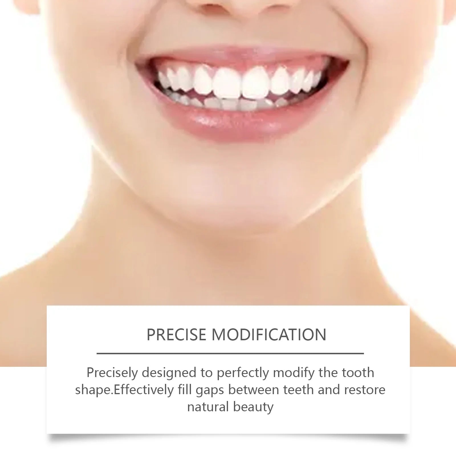 Adjustable Snap On Dentures Smile Makeover Fake Teeth Veneers - 9
