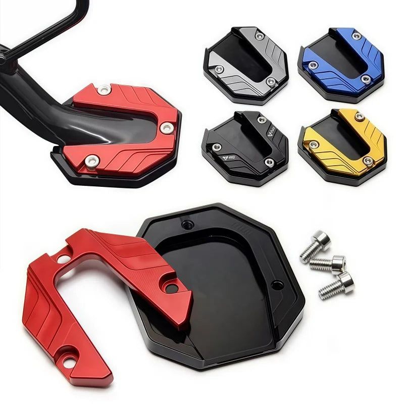 Motorcycle Kickstand Extender Side Stand Extension Pad Support Plate - 1