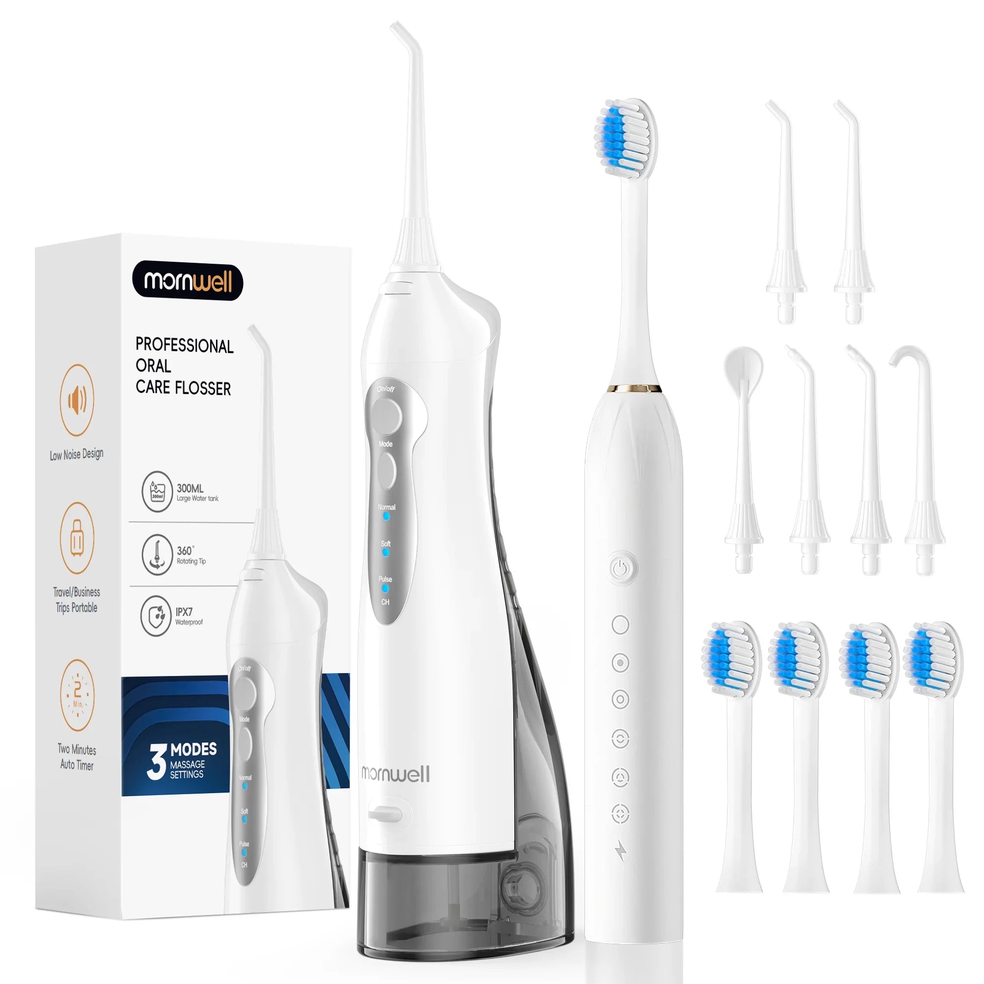 Water Flosser and Electric Toothbrush Combo Sonic Oral Irrigator - 26