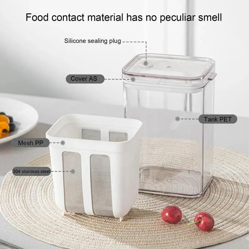 1100ml Yogurt Strainer Maker and Whey Separator for Homemade Cheese - 3