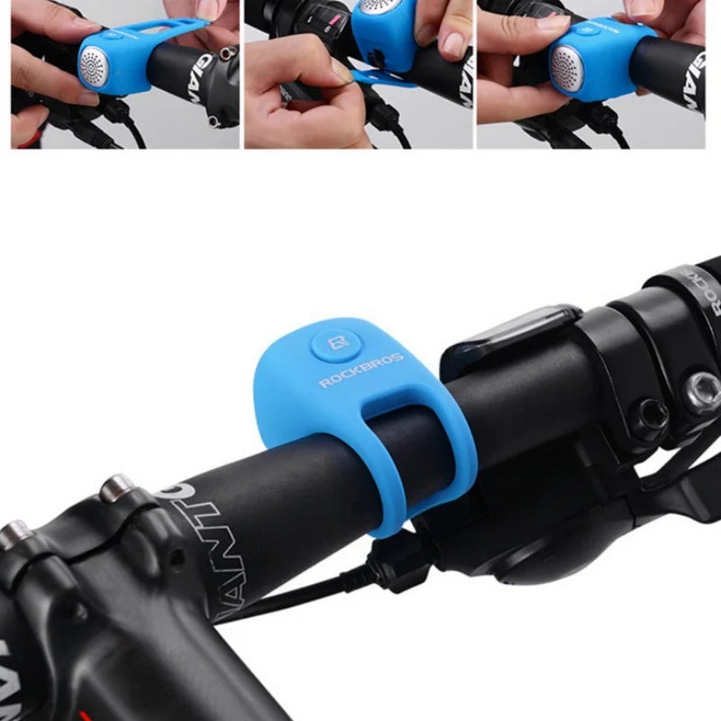 ROCKBROS Electric Bike Horn Waterproof MTB Handlebar Bell Ring