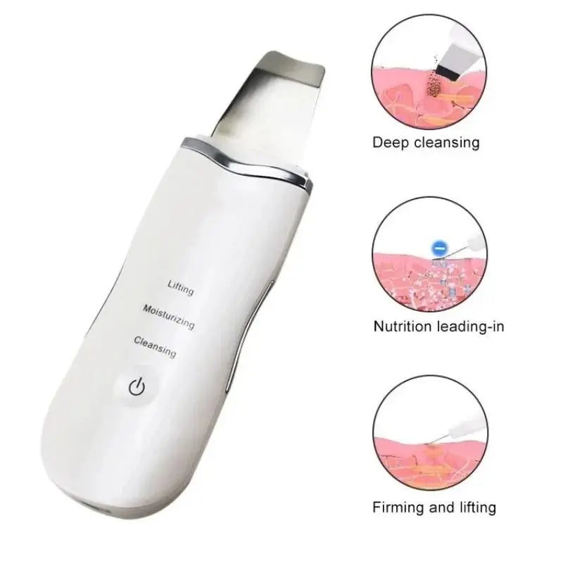 Ultrasonic Skin Scrubber Spatula Blackhead Remover