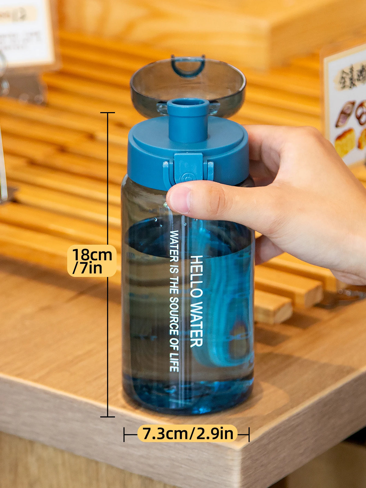 Transparent Sports Water Bottle Leakproof Drinking Cup 550ml 780ml