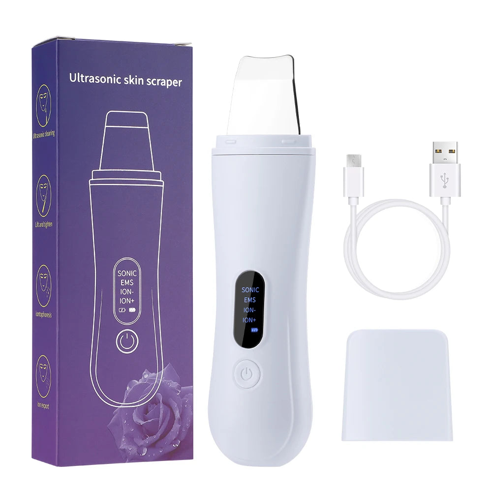 Ultrasonic Skin Scrubber Facial Pore Cleaner and Lifting Machine