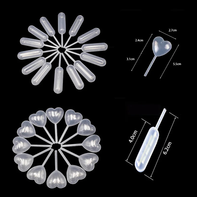 YOCITY Transfer Pipettes for Cupcakes Liquid Jam Squeeze Droppers - 6