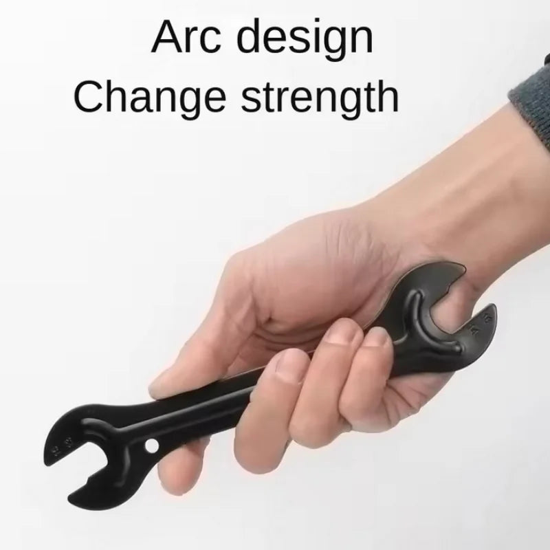 Bike Hub Cone Wrench - Steel Bicycle Axle Spanner Repair Tool - 5