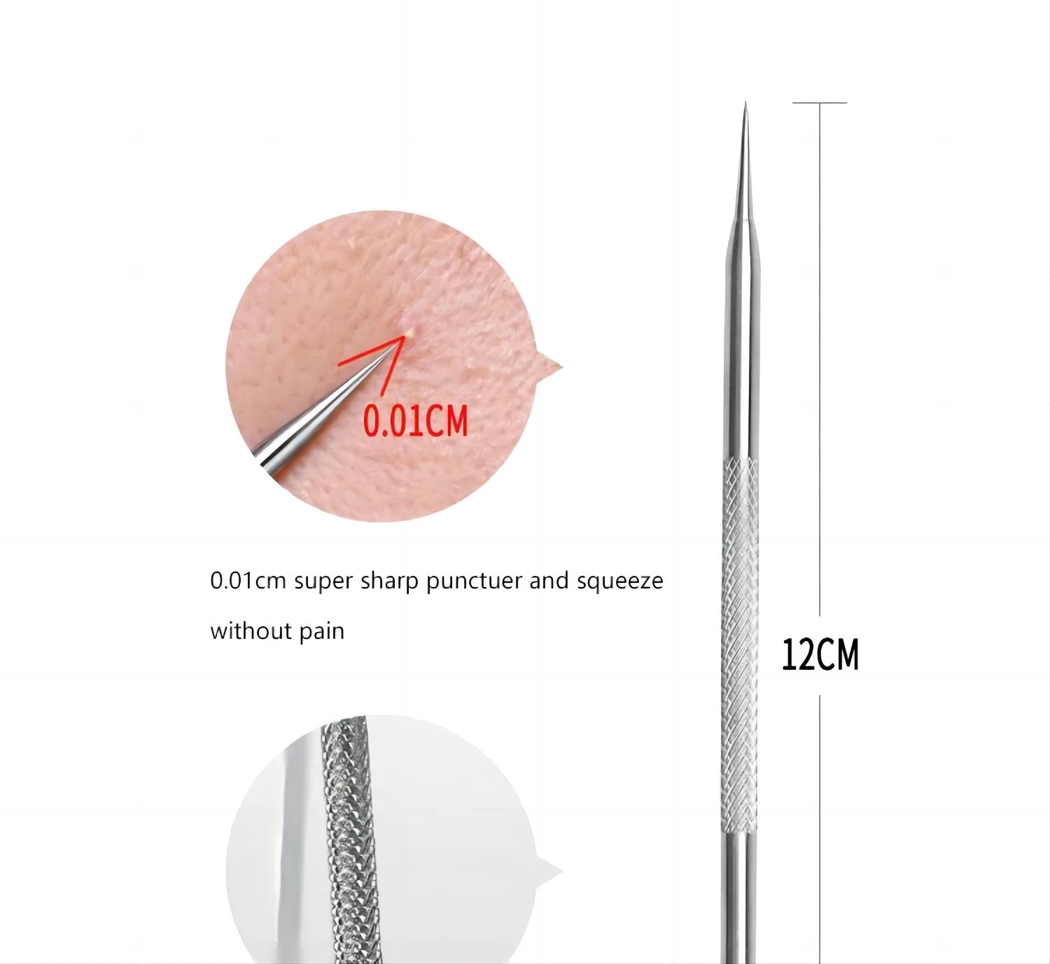 Stainless Steel Blackhead Remover Tool Kit Pimple Extractor - 16