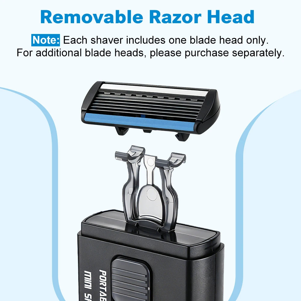 Mini Retractable Manual Travel Shaver Folding Portable Razor - 11