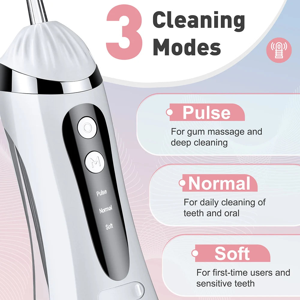 Portable Oral Irrigator Rechargeable Dental Water Flosser