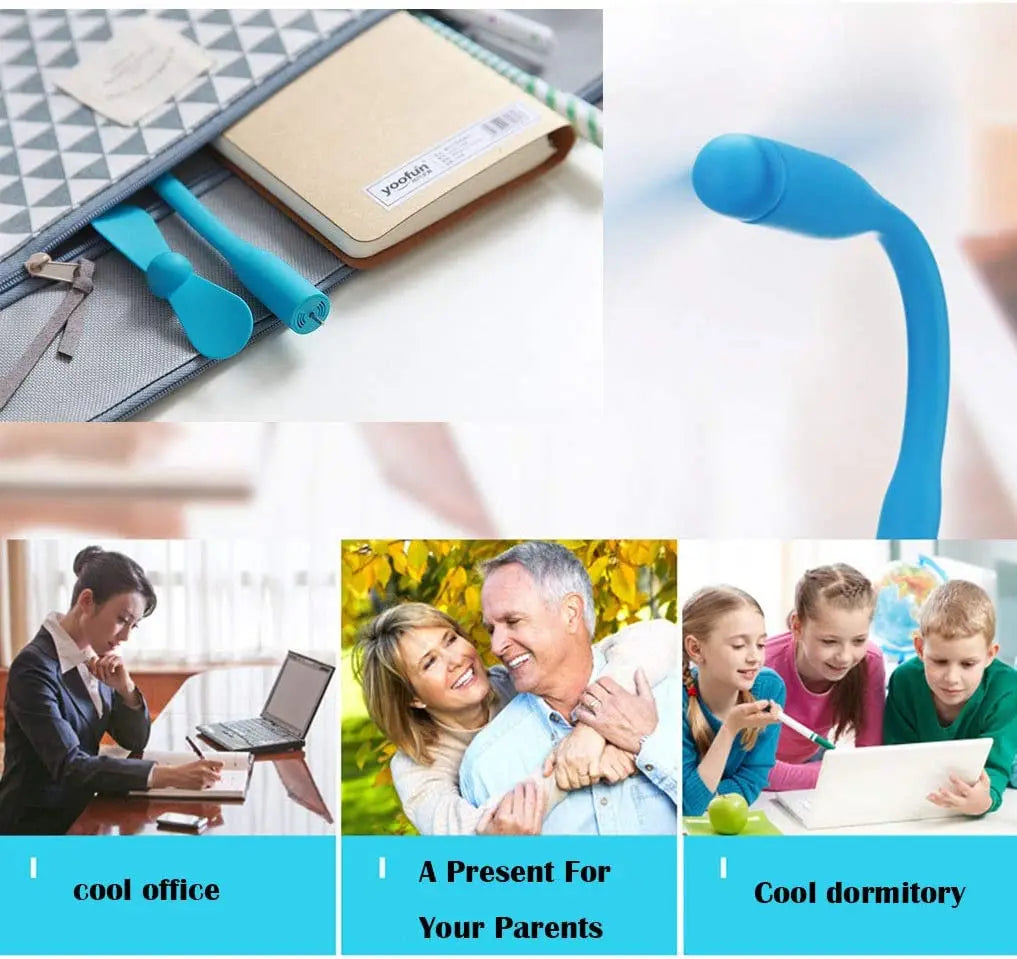 Portable Mini USB Fan Flexible Cooling Gadget for Laptop and Power Bank - 18