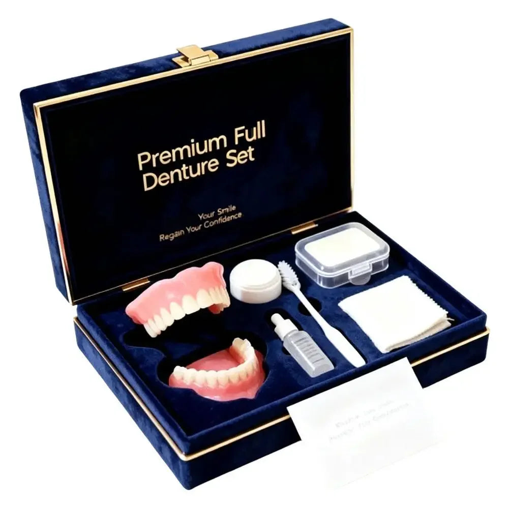 Instant Smile Full Mouth Denture Set Upper and Lower False Teeth - 7