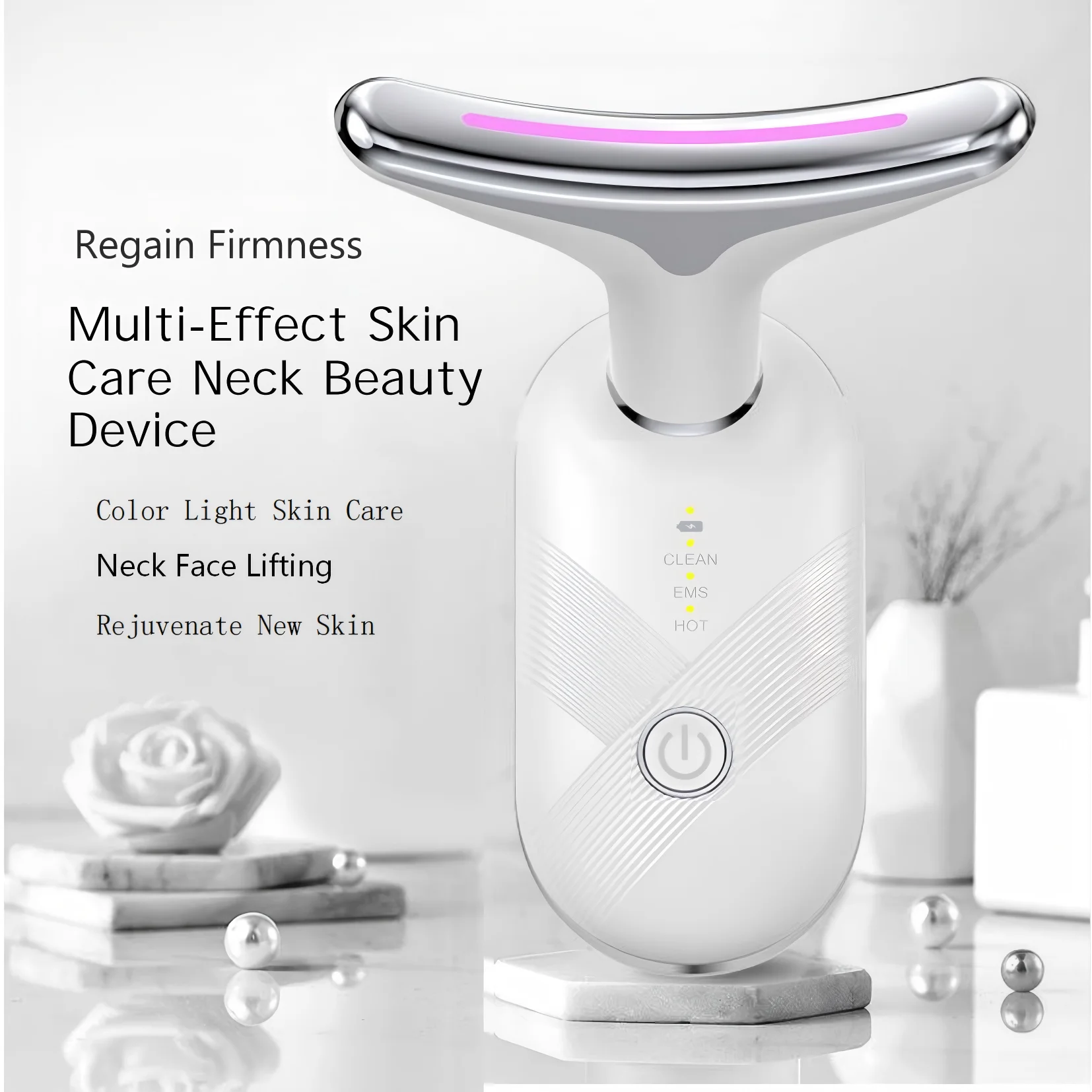 Red Light LED Facial Massager Face Sculpting Tool - 8