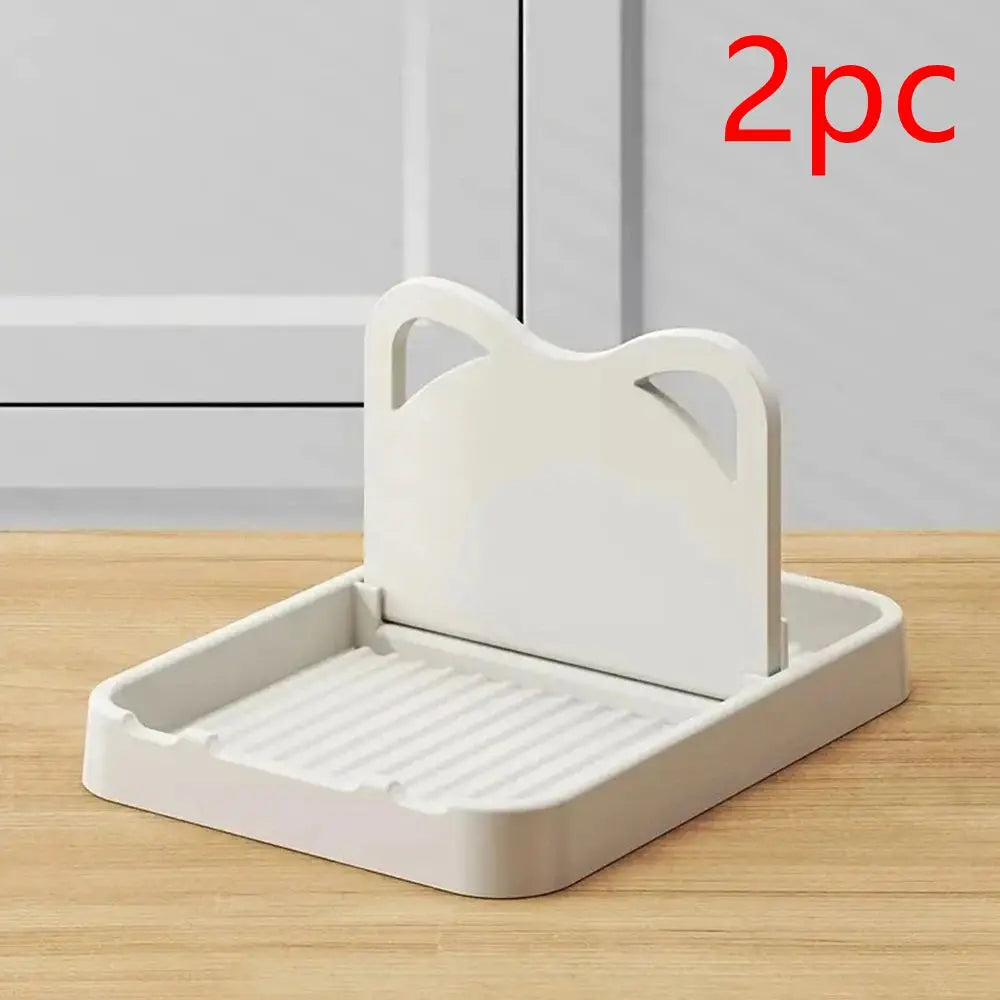 Foldable Pot Lid Holder and Kitchen Spatula Spoon Rest Storage Rack - 15