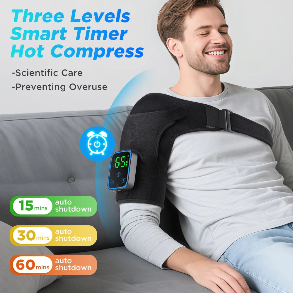 Smart Cordless Shoulder Heating Massager Electric Brace