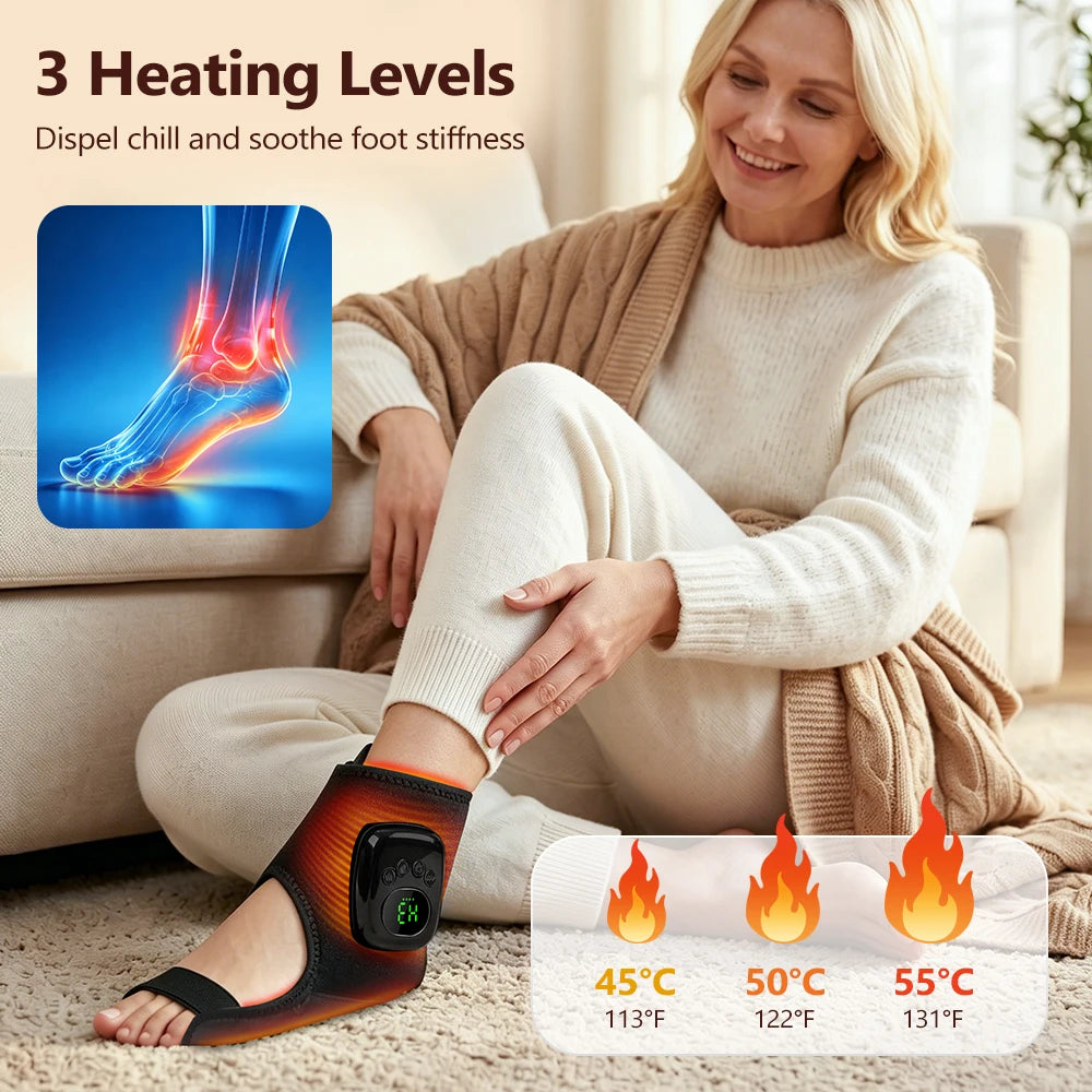 Cordless Heated Wrist Massager Air Compression Hand Wrap - 22