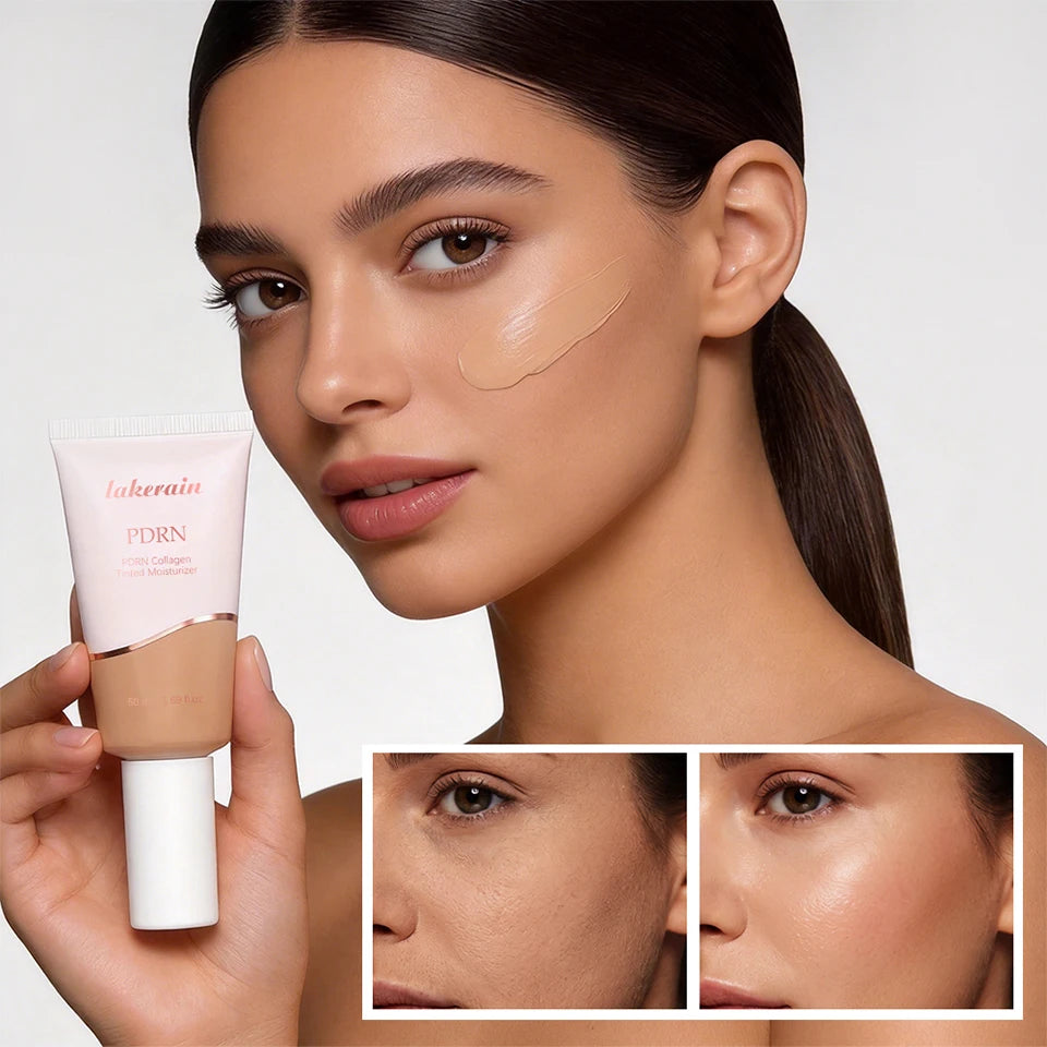 PDRN Collagen Tinted Moisturizer Radiant Glow Foundation Makeup