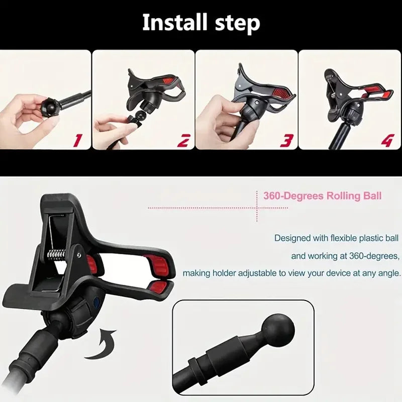 360 Degree Flexible Lazy Bracket Tablet and Phone Bedside Holder Stand