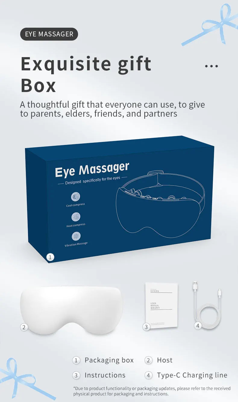 Smart Eye Massager Cooling Vibration Eye Care Device - 14