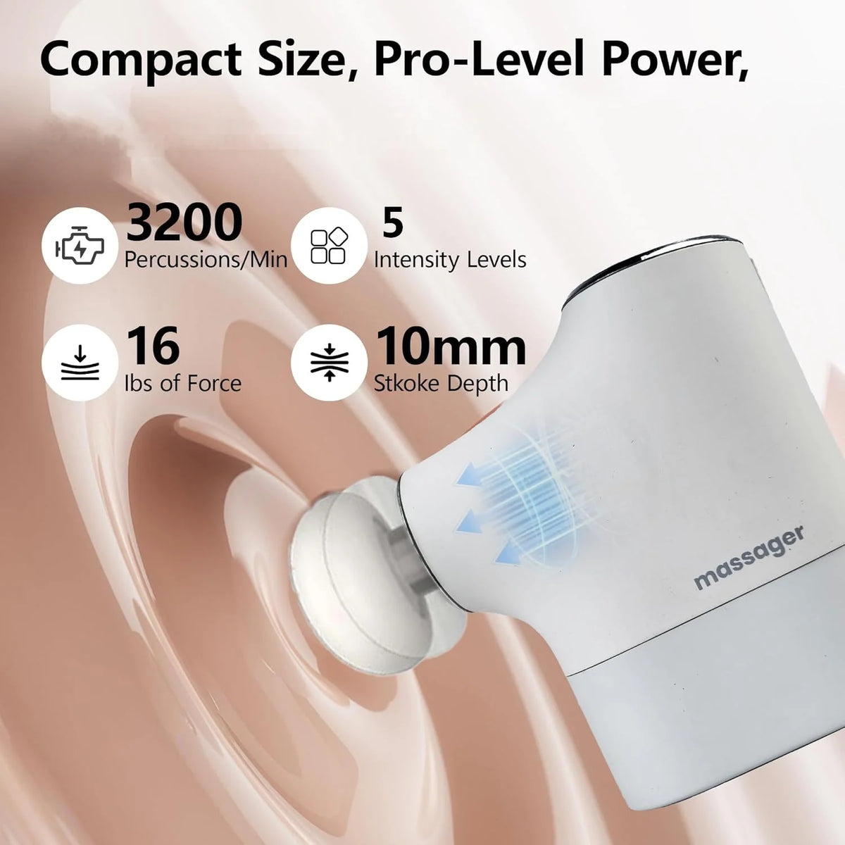Mini Pro Massage Gun Portable Deep Tissue Percussion Muscle Massager