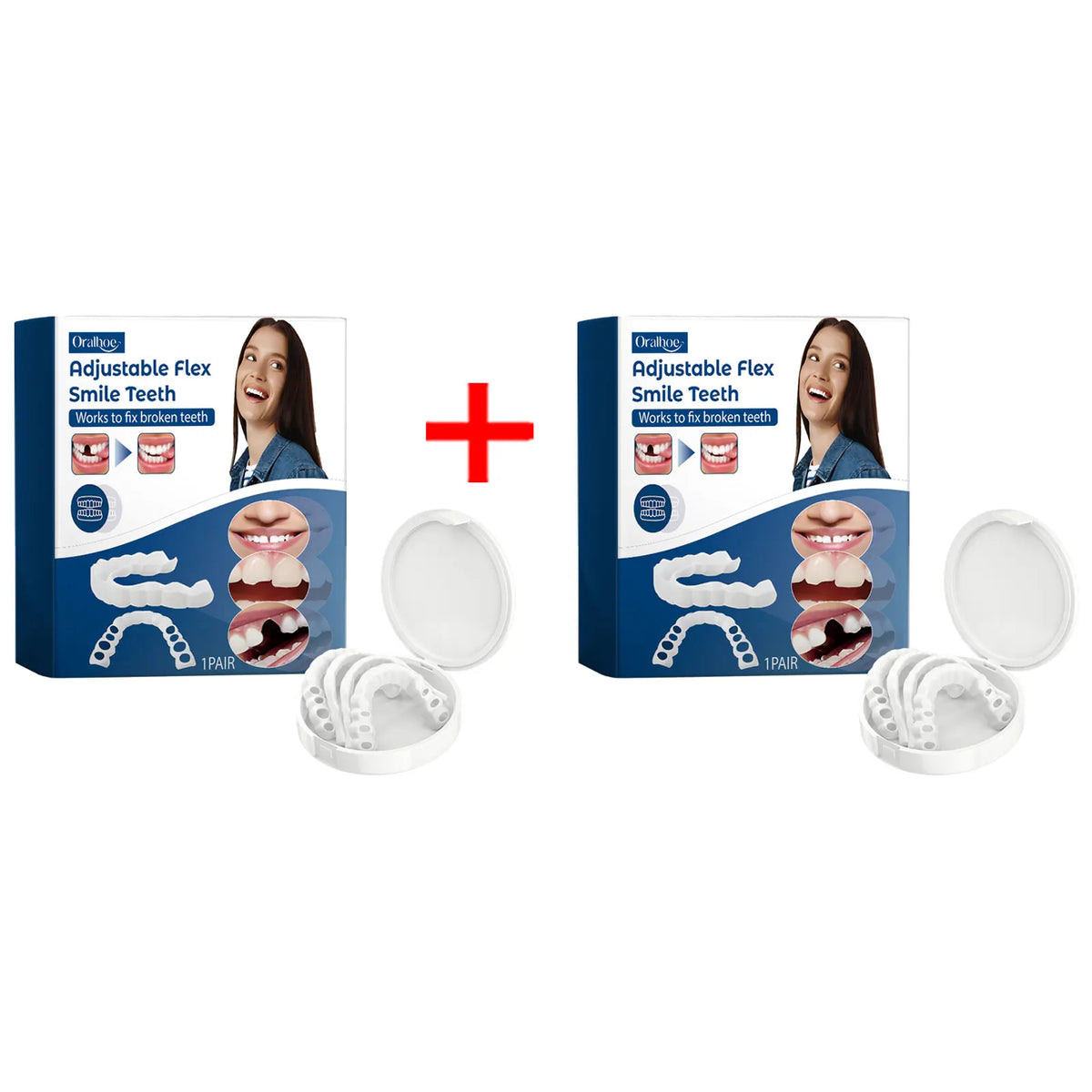 Adjustable Snap On Dentures Fake Teeth Veneers