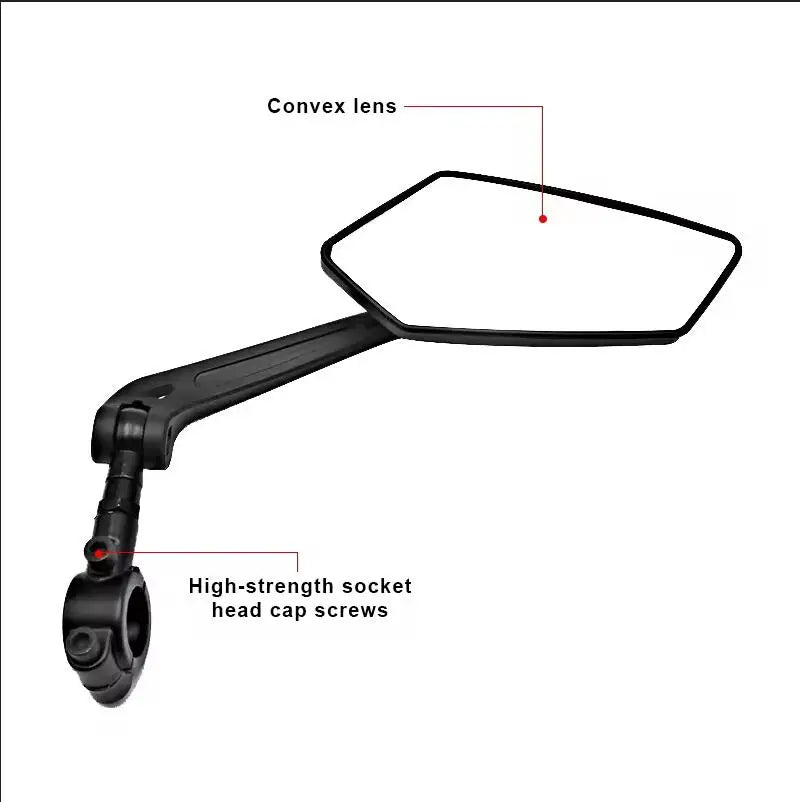 Adjustable Bike Rearview Mirror HD Reflection Mountain Cycling Mirror