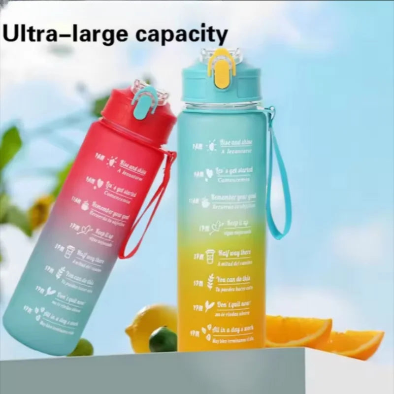 750ml Motivational Sports Water Bottle Leak Proof Fitness Hydration Cup - 2