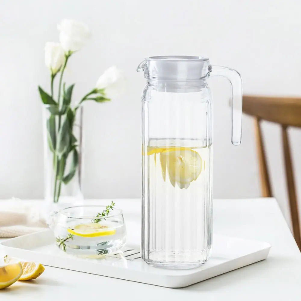 1.1L Transparent Plastic Water Jug Fridge Juice Pitcher Drink Dispenser - 2