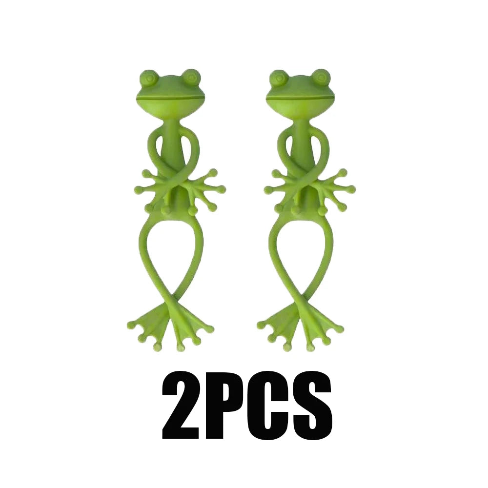 Frog Plant Support Stakes Climbing Vine Clips Garden Decorative Holders - 11