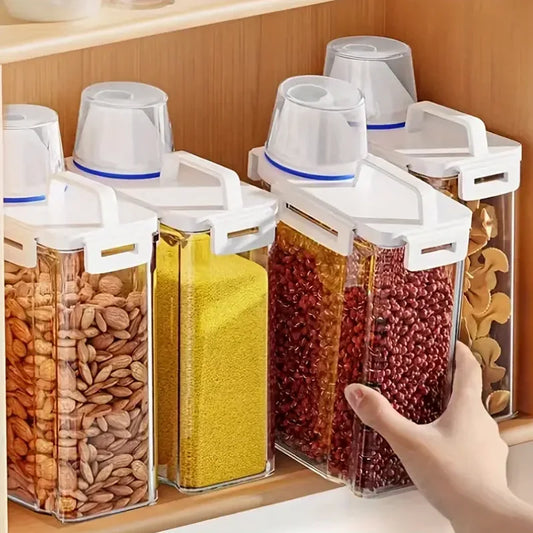 Airtight Food Storage Container Moisture Proof Kitchen Pantry Organizer