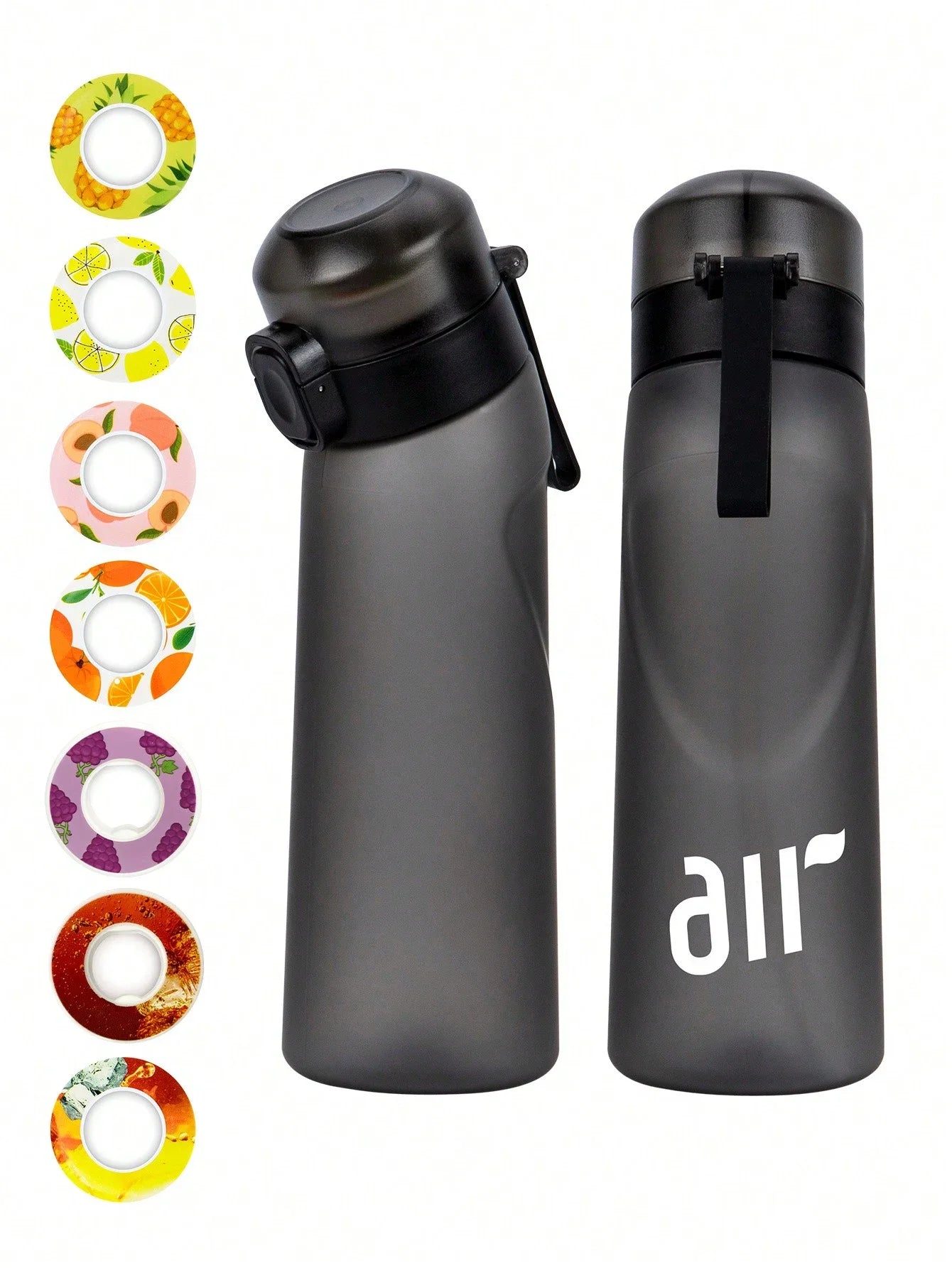 Aromatherapy Sport Water Bottle with Flavor Pods Leak Proof Straw Cup - 5