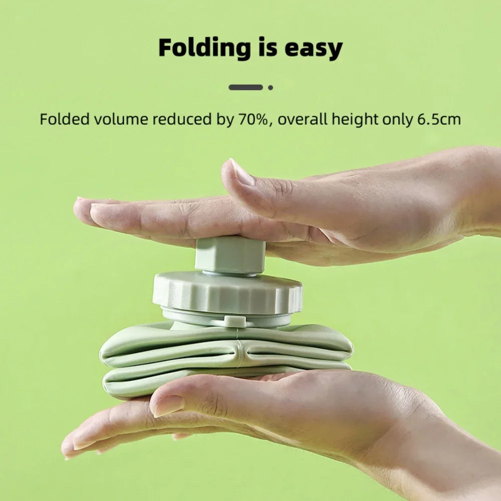 600ml Silicone Folding Water Bottle Portable Travel Sports Flask - 7