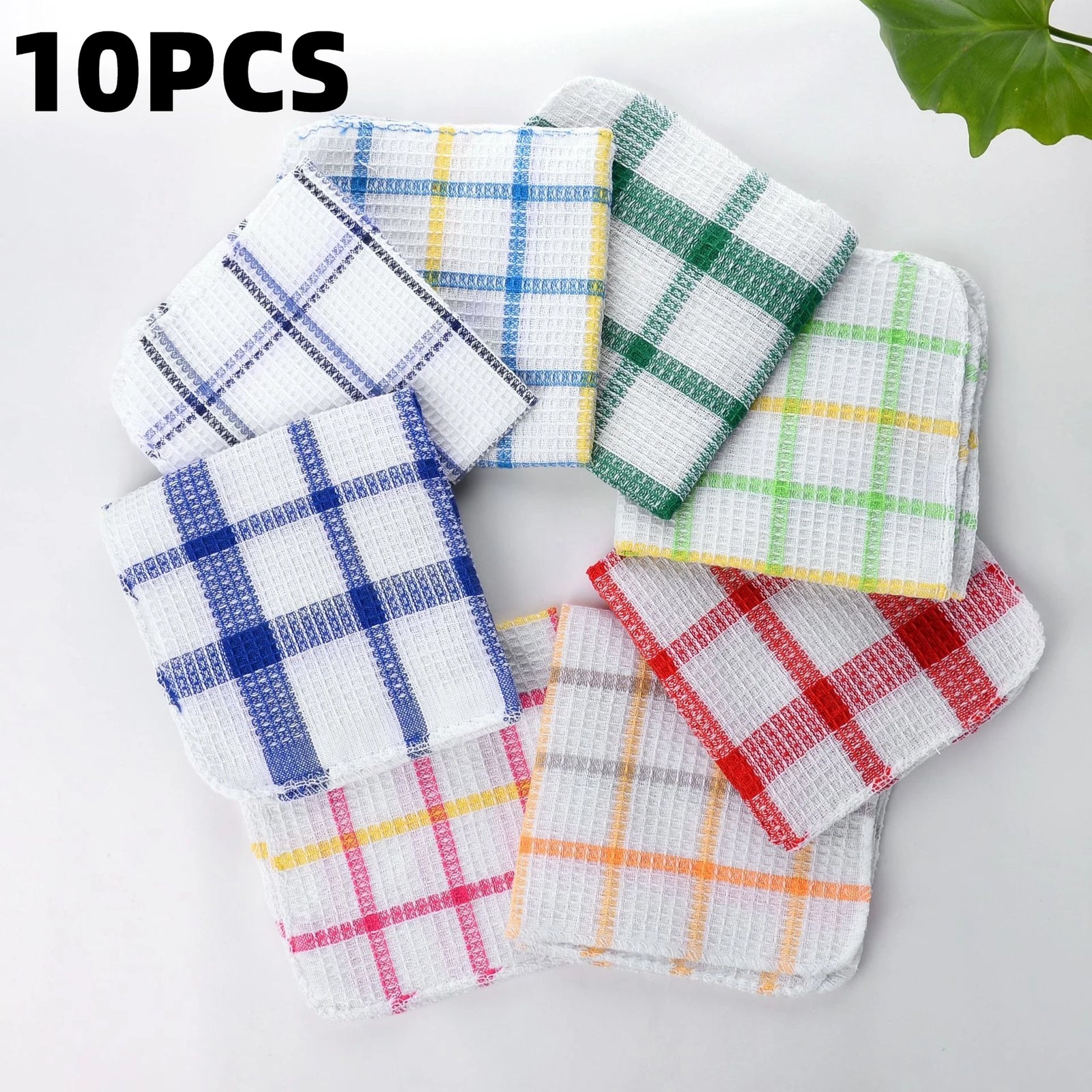 Waffle Weave Kitchen Towels Absorbent Dish Cloths Set for Cleaning