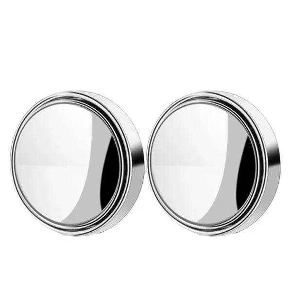 2Pcs Car Blind Spot Mirrors Adjustable Wide Angle Rearview Round Mirror - 16