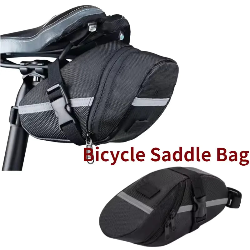 Bicycle Saddle Bag Rainproof Cycling Seat Tail Pouch Storage Accessory - 7