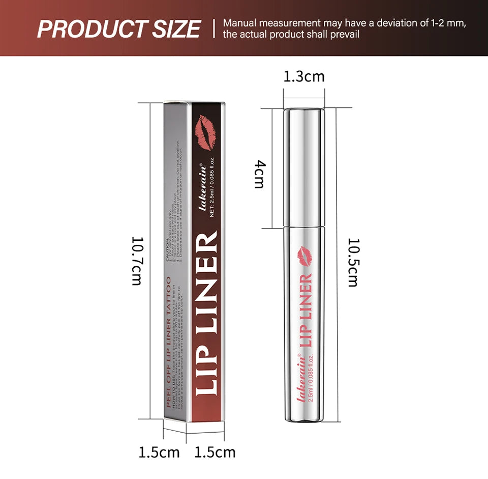 Waterproof Peel Off Lip Liner Tattoo Lip Tint Contour Stain