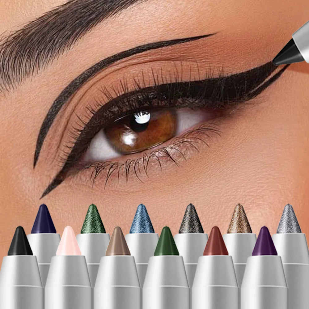 Waterproof Eyeliner Pencil Long Lasting Smudge Proof Makeup