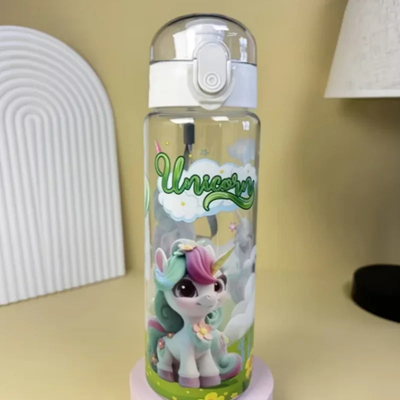 Fantia 700ml Unicorn Water Bottle BPA Free Leak Proof Sports Space Cup - 4