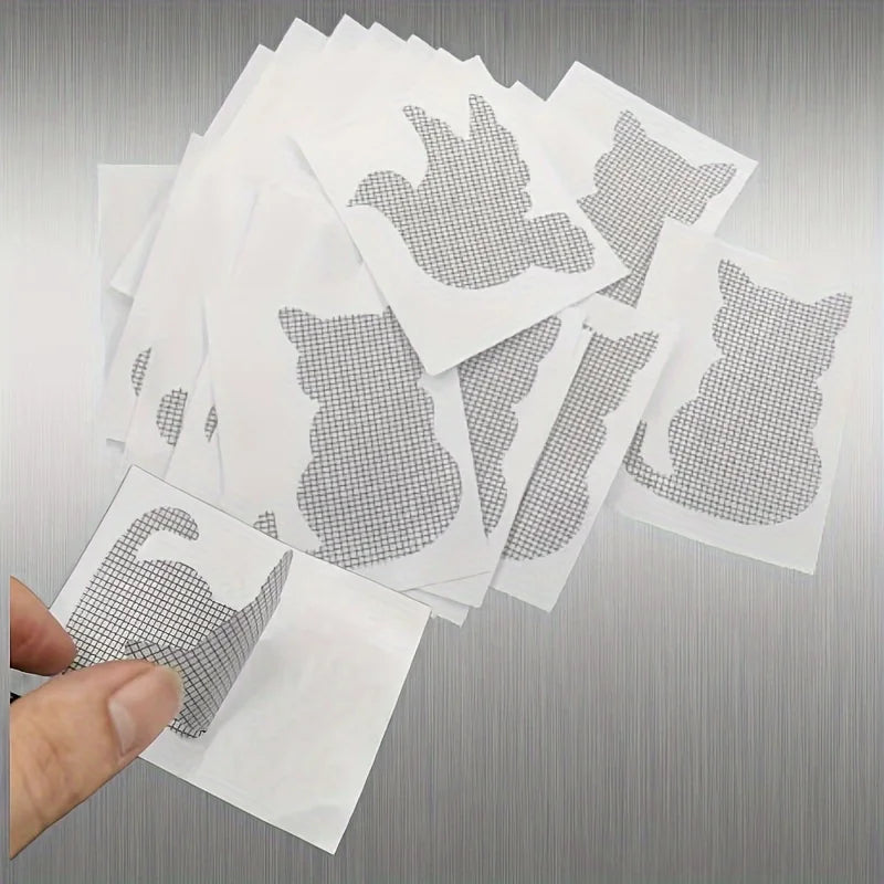 10Pcs Window Screen Repair Kit Adhesive Patch Mesh Net Fix Sticker - 4