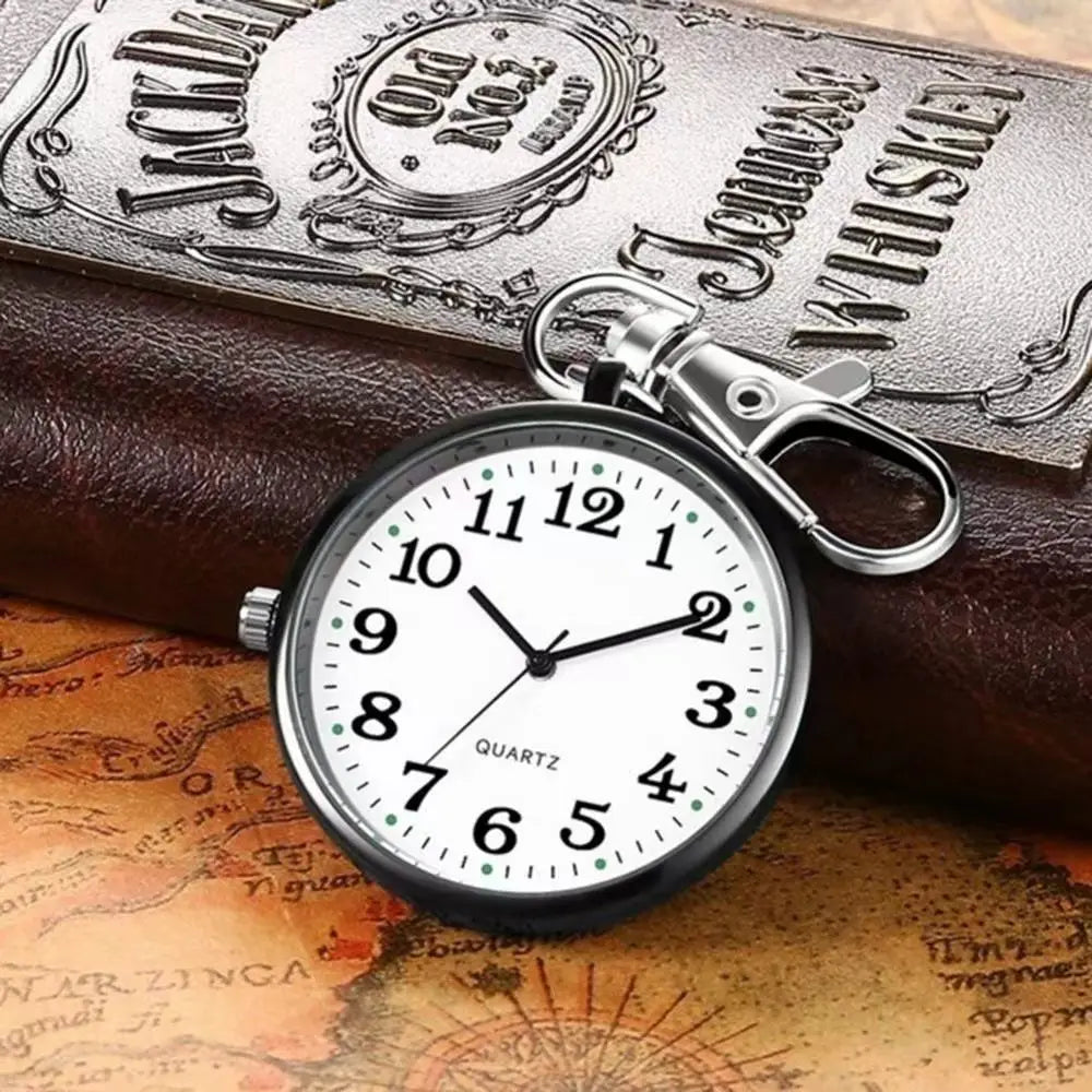 Portable Quartz Pocket Watch Keychain Hanging Nurse Fob Watch - 13
