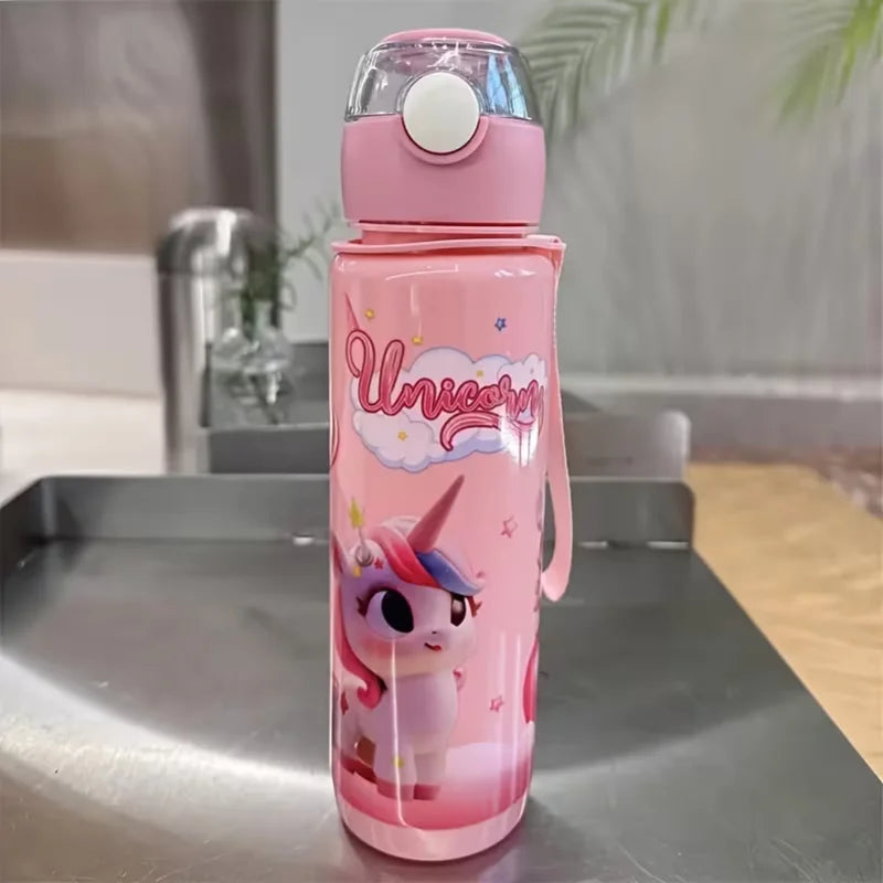 700ml Unicorn Space Cup Reusable Sport Water Bottle Portable Straw Jug - 1