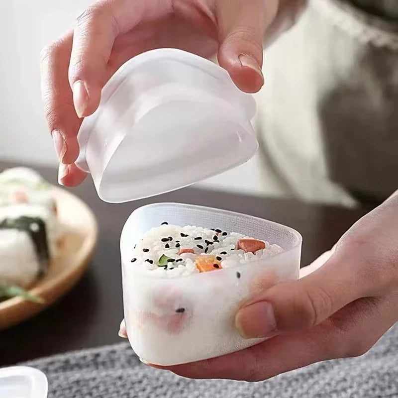 2pc Triangle Sushi Onigiri Mold Set Rice Ball Press Maker Bento Tool