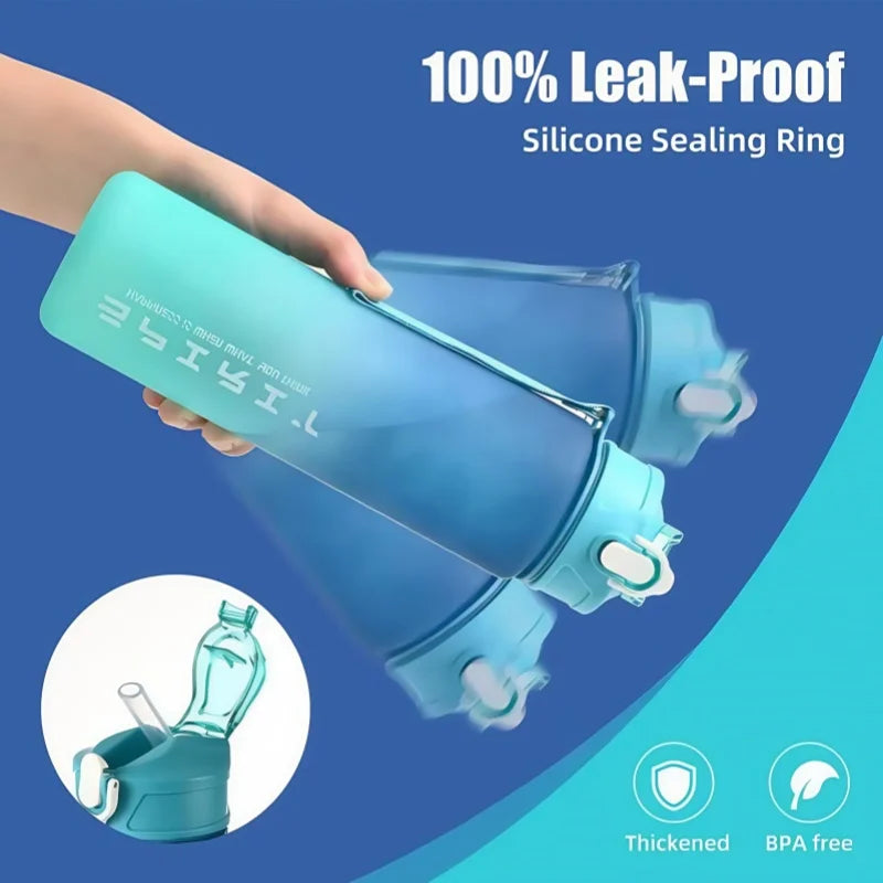 750ml Leak Proof Sports Water Bottle Portable Fitness Gym Jug - 6